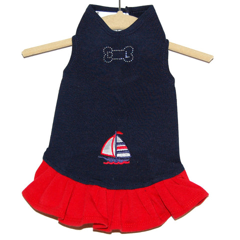 305D Daisy & Lucy Anchors Away Flounce Dress - Little Boat
