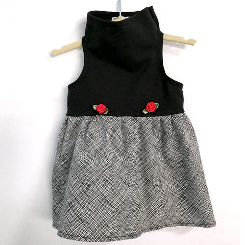 407 Daisy & Lucy Black Top With Scribble Dress