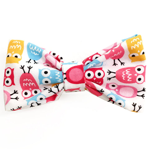 633 Barley's Silly Owls Dog Bow Tie