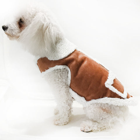 2110 Daisy & Lucy Faux Shearling Dog Coat