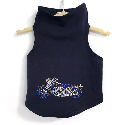 347T Daisy & Lucy Studded Motorcycle Tank