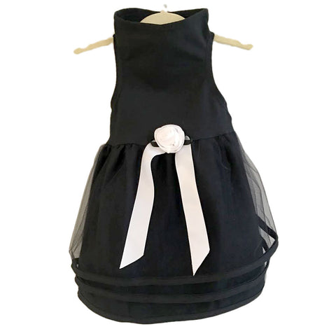 428D Black Tulle Dress