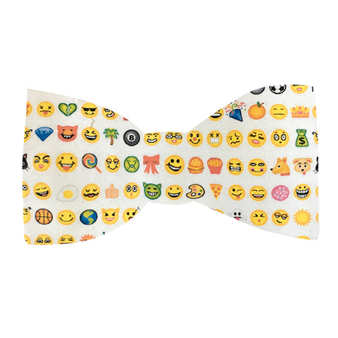 645 Barley's Emoji Pattern Dog Bow Tie