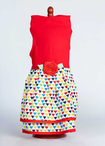 429D Colorful Triangles Double Skirt